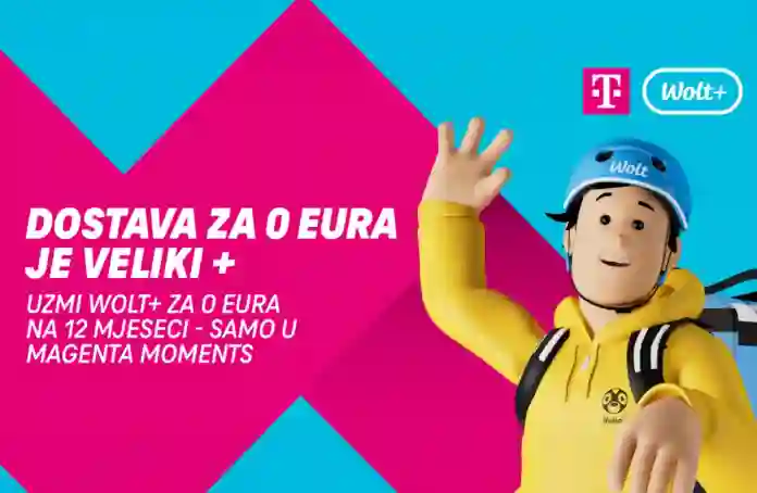 Partnerstvo Hrvatskog Telekoma i Wolta - 12 mjeseci bez naknade za Wolt+ pretplatu