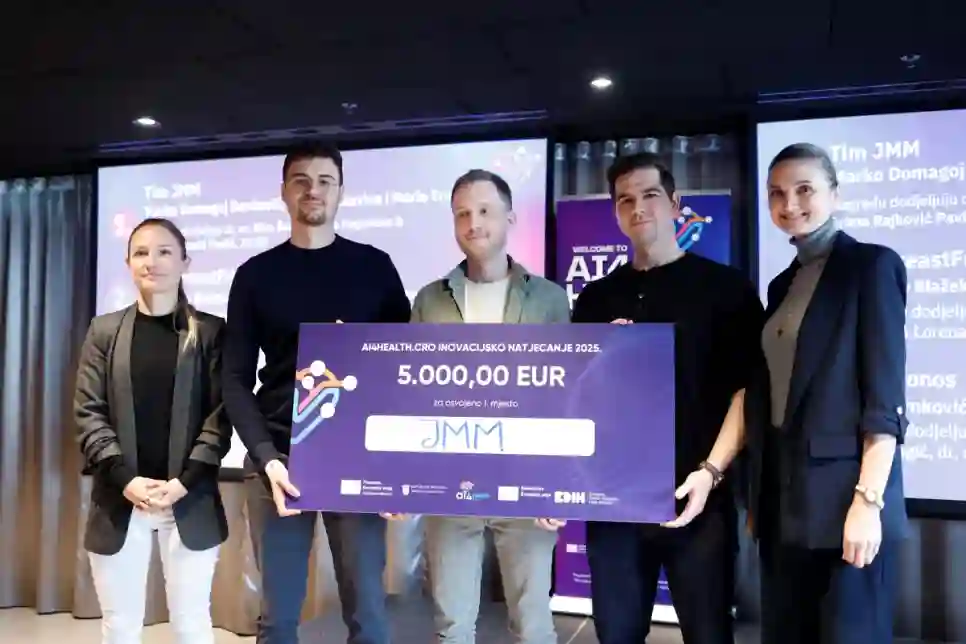 Tim JMM pobjednik je AI4Health.Cro inovacijskog natjecanja