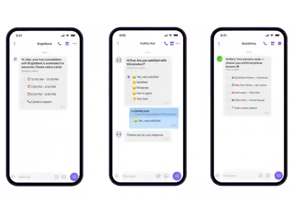 Rakuten Viber predstavlja interaktivne formate Carousel i Popis u poruci