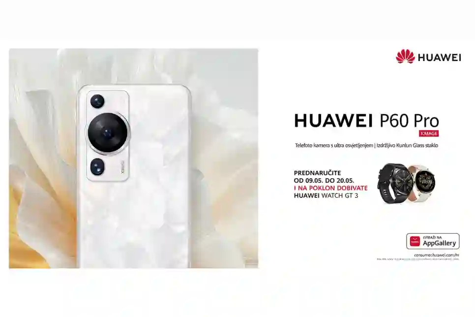 Nakon europske premijere, HUAWEI P60 Pro dostupan je za prednarudžbu u fantastičnoj ponudi