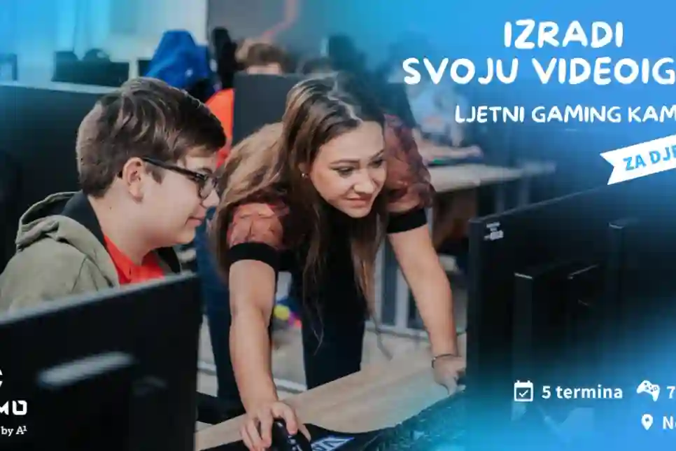 Ljetni gaming kamp za djecu u srpnju i kolovozu