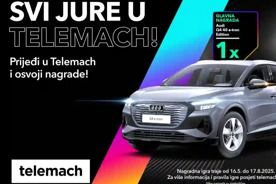 Uz mobilnu mrežu najbolje kvalitete do automobila – prijeđi u Telemach i osvoji nagrade!