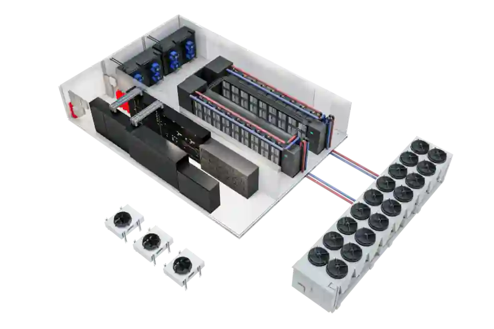 AI pogonjen prefabriciranim modularnim podatkovnim centrom (PFM) s tekućim hlađenjem