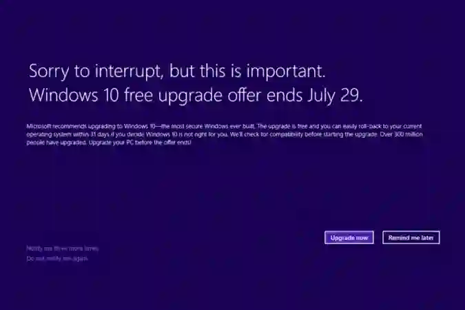 Sve ili ništa: Microsoft kreće u zadnji krug lova korisnika za Windows 10 nadogradnju