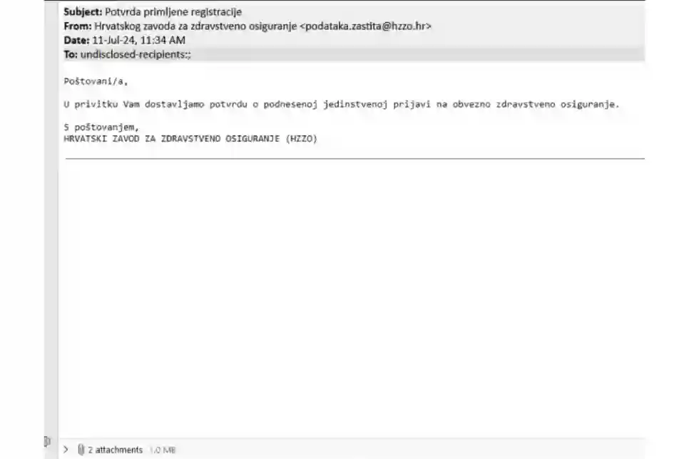 „Spoofing'' napad 'predstavlja' se kao HZZO