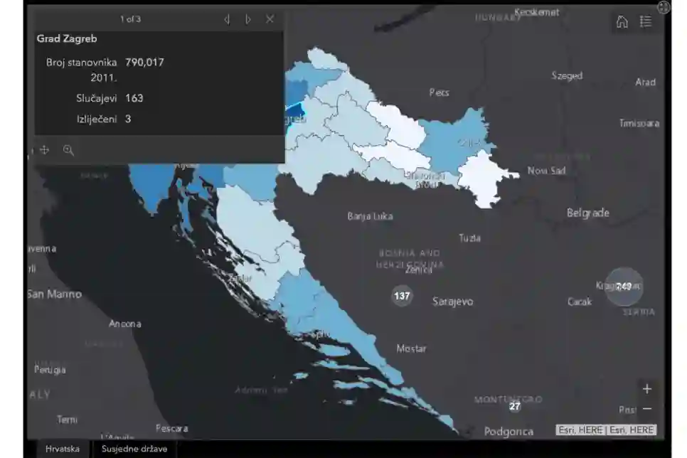 UPDATE: Interaktivna karta praćenja zaraze COVID-19