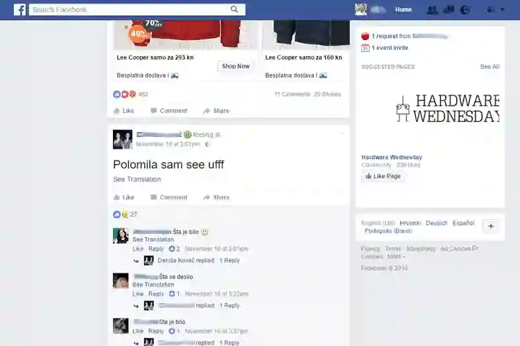 Kako se riješiti gigantskih statusa na Facebooku?