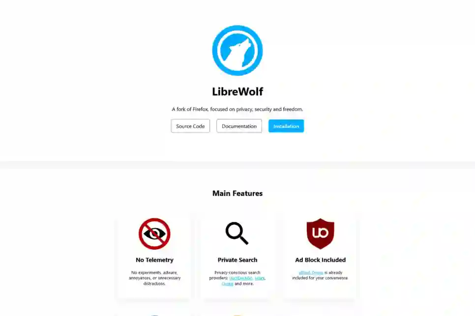 LibreWolf je Firefox fork otvorenog koda i bez telemetrije