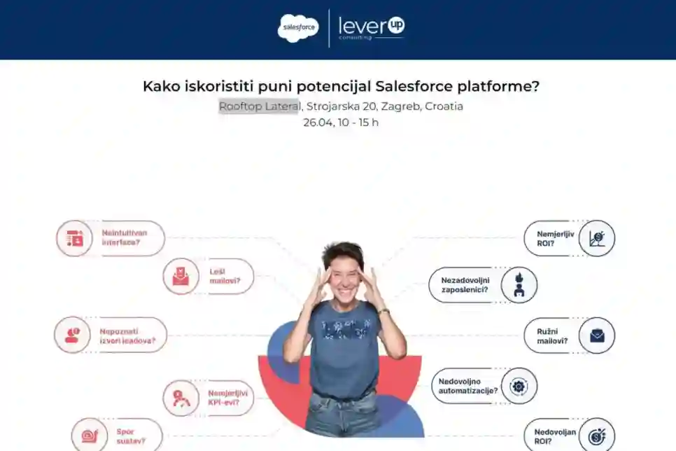 LeverUP event 'Kako iskoristiti puni potencijal Salesforce platforme?'