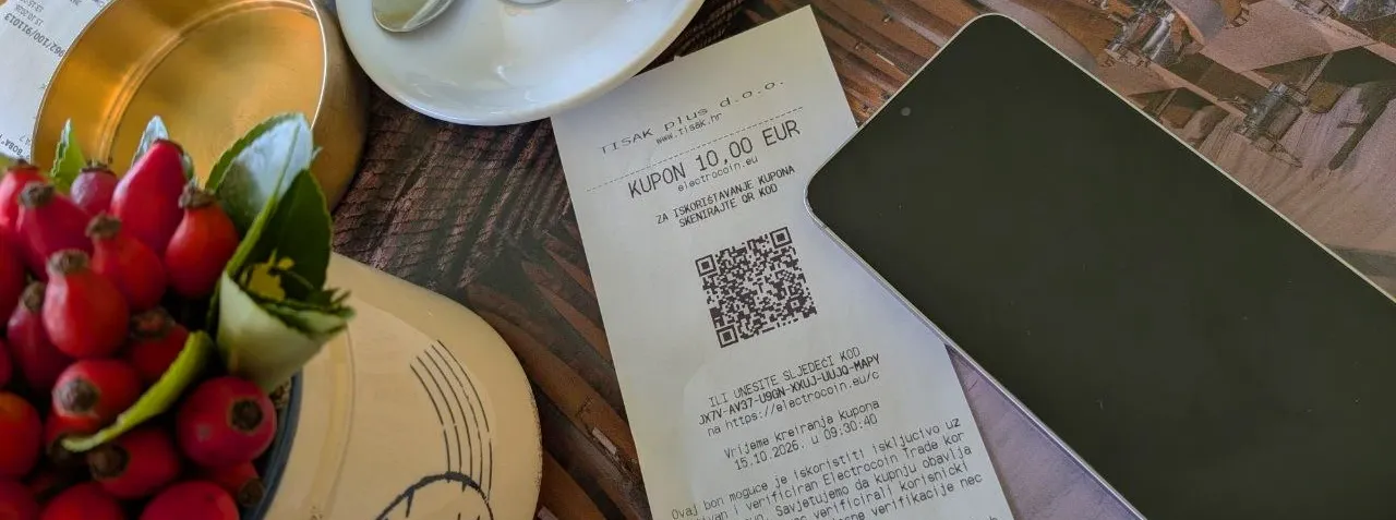 Electrocoin bonovi dostupni na Tisak lokacijama