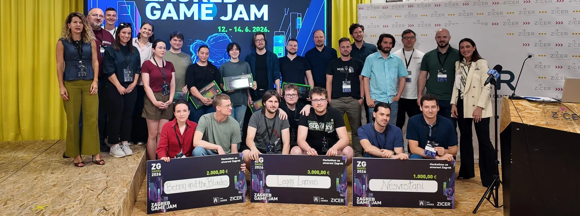 Tim Laggy Lamas pobijedio na hackathonu Zagreb Game Jam i osvojio 3000 eura