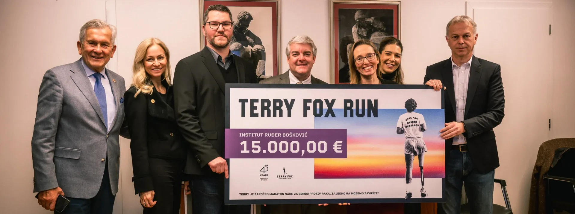 IN2 grupa ponosni donator humanitarne trke Terry Fox Run  u kojoj su skupljena sredstva za Institut Ruđer Bošković