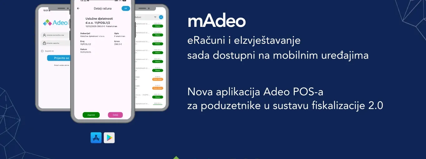 mAdeo aplikacija donosi upravljanje eRačunima na mobline uređaje