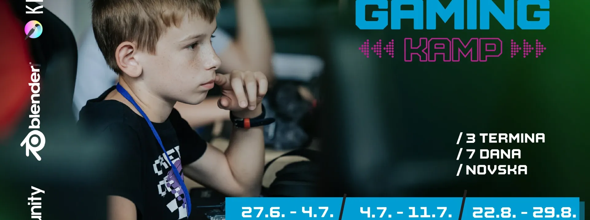 Poznati termini Ljetnog gaming kampa u Novskoj