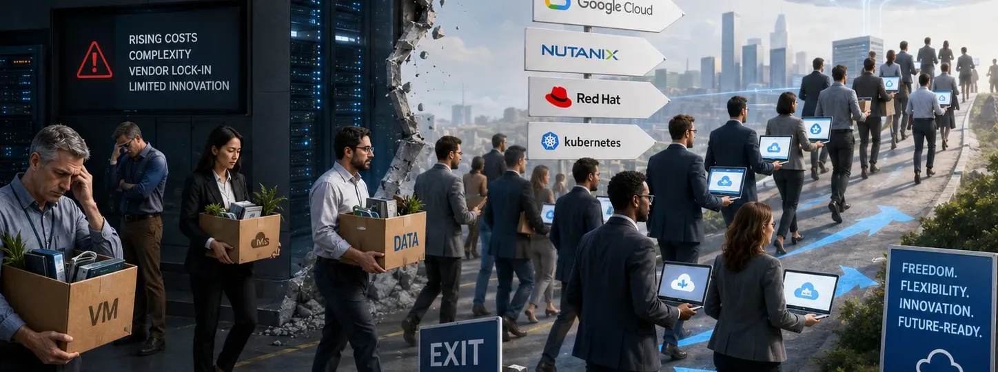 Egzodus s VMware platforme ubrzava investicije u suvereni hibridni oblak i alternativne hipervizore