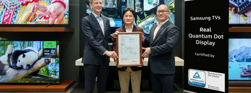 Samsung QLED televizori dobili Real Quantum Dot Display certifikat
