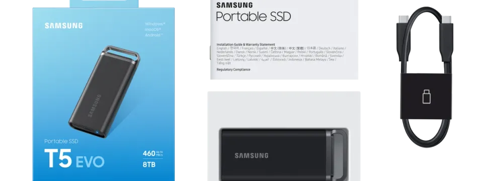 Samsung predstavlja novi prijenosni disk SSD T5 EVO s kapacitetom od 8 TB u kompaktnom dizajnu