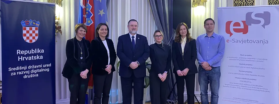 Završen projekt e-Savjetovanja - proširenja, nadgradnje i unaprjeđenje zakonodavnih procesa savjetovanja s javnošću