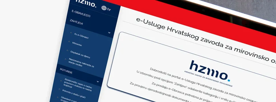 e-Radna knjižica dostupna na portalu e-Usluga HZMO-a u sustavu e-Građani