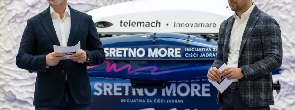 Telemach s Institutom Ruđer Bošković i udrugom Digitalni inovacijski HUB (DIH) Innovamare predstavio inovativni projekt čišćenja podmorja uz pomoć 5G tehnologije