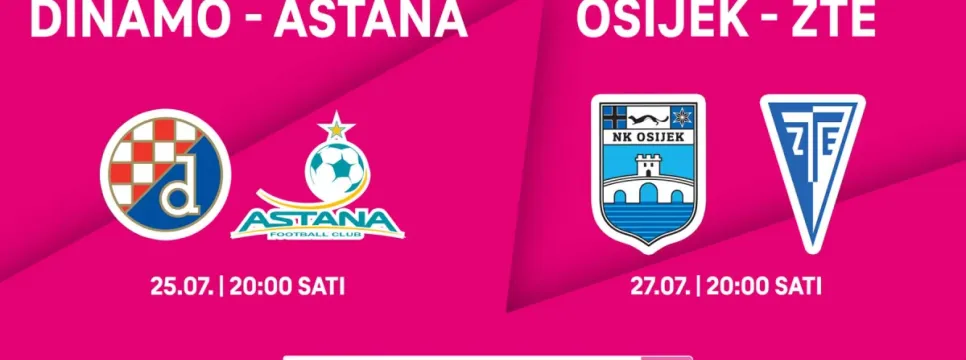 Europske kvalifikacijske utakmice Dinama i Osijeka ekskluzivno na MAXtv-u