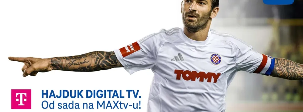Hajduk TV – prvi TV kanal hrvatskog nogometnog kluba od danas na MAXtv-u