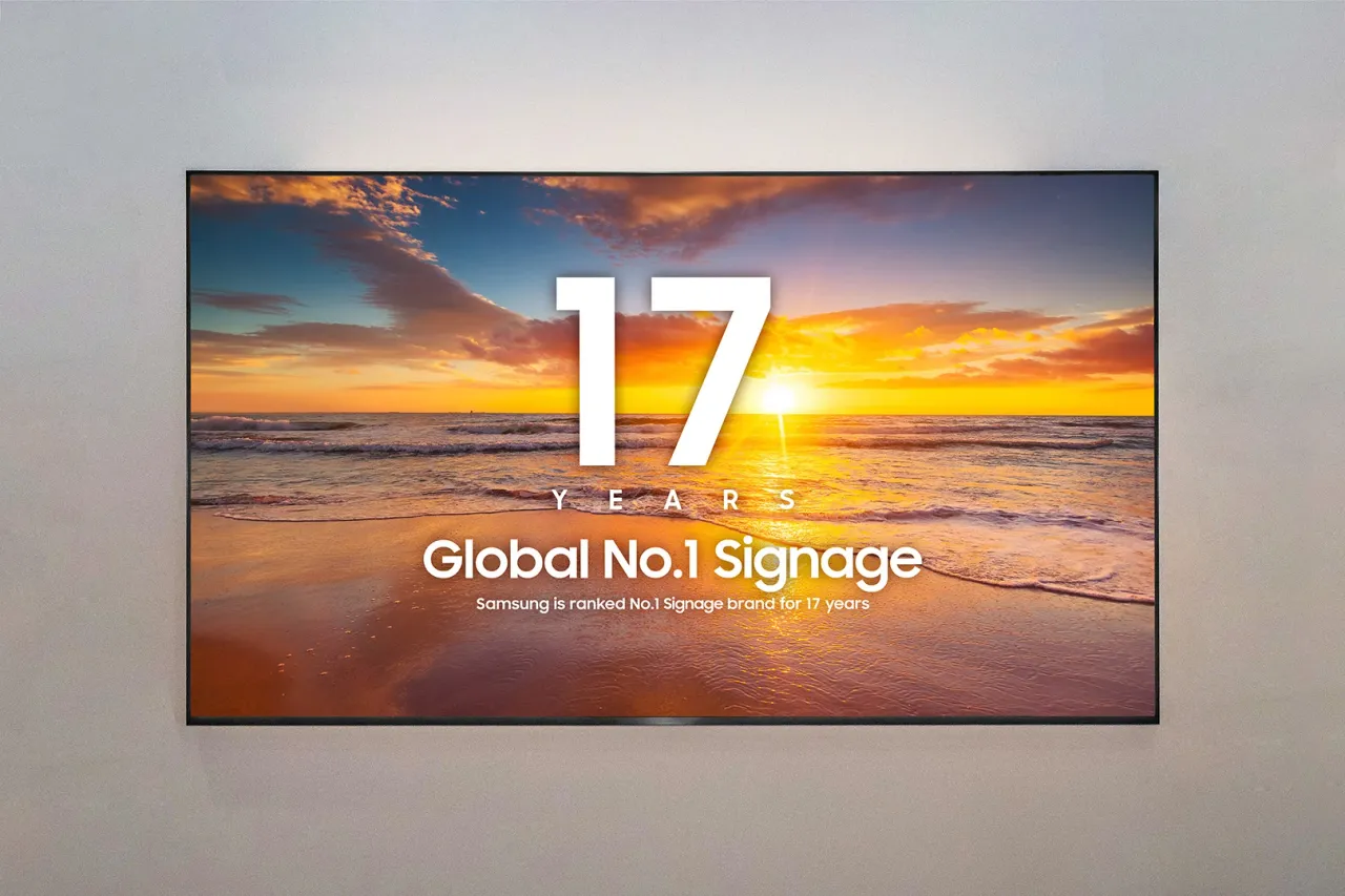 Samsung 17. godinu zaredom zadržava vodeću poziciju na globalnom tržištu komercijalnih zaslona