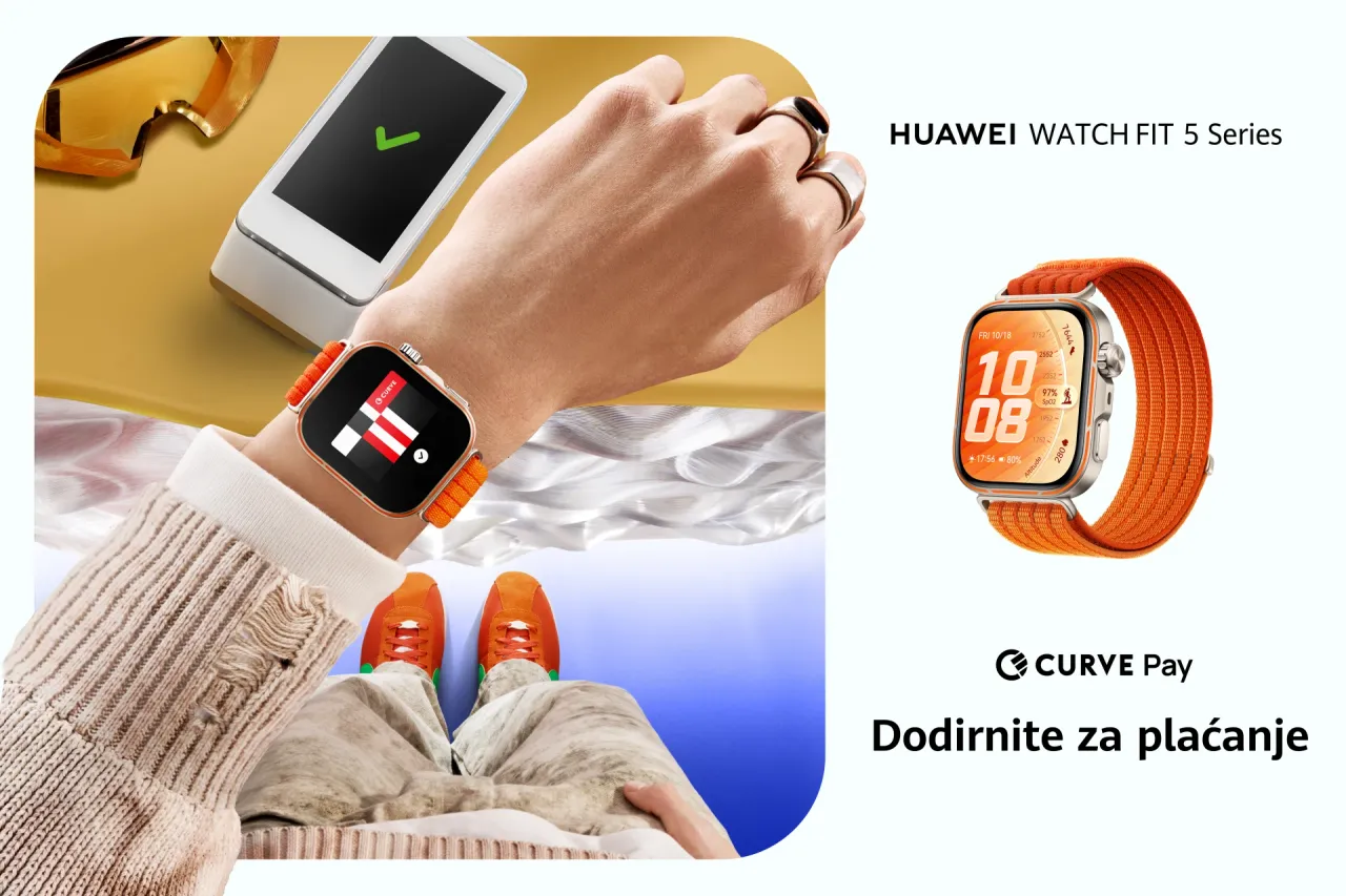 Huawei širi Curve Pay ekosustav: Beskontaktno plaćanje stiže i na WATCH FIT 5 seriju
