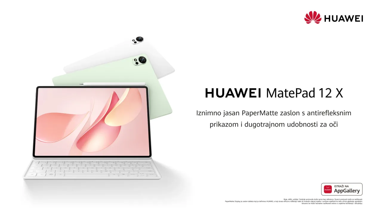 Huawei MatePad 12 X stigao u Hrvatsku: Tablet koji pisanje pretvara u iskustvo poput pravog papira