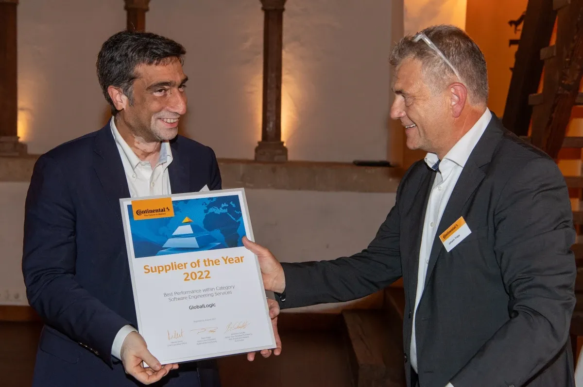 Continental Automotive dodijelio GlobalLogicu nagradu za dobavljača godine