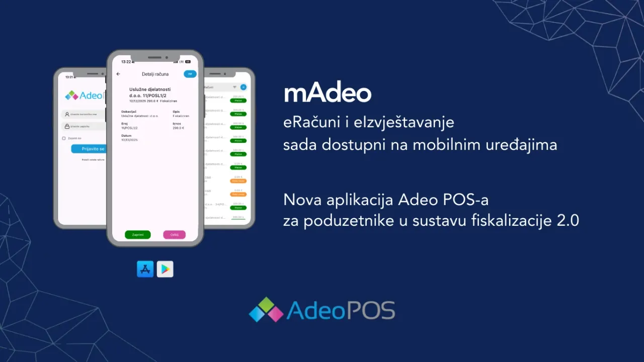 mAdeo aplikacija donosi upravljanje eRačunima na mobline uređaje