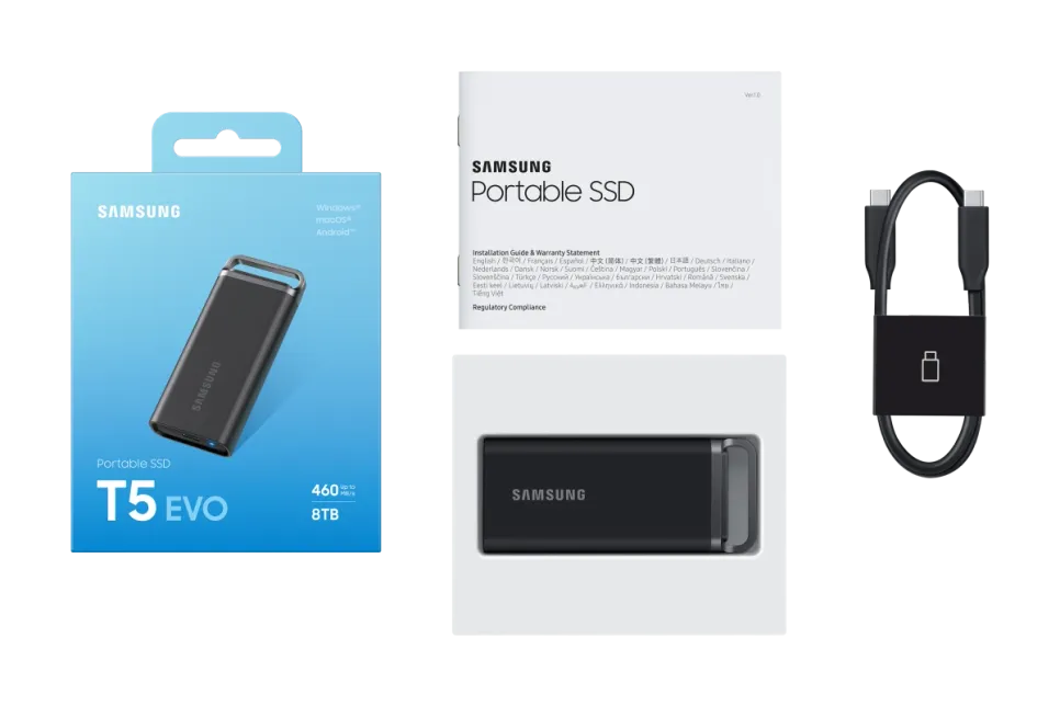 Samsung predstavlja novi prijenosni disk SSD T5 EVO s kapacitetom od 8 TB u kompaktnom dizajnu