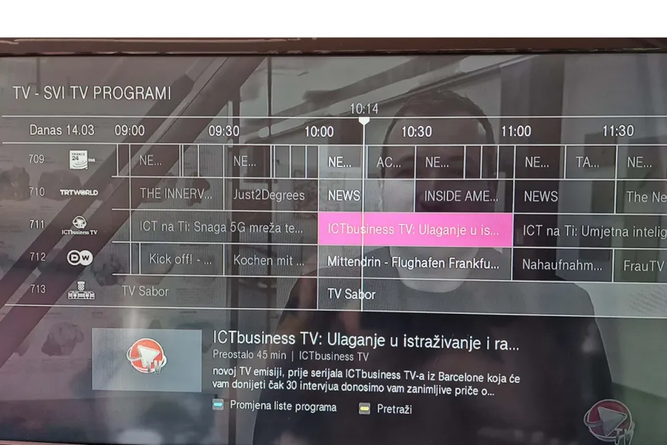 ICTbusiness TV krenuo i na HT-ovu MAX TV-u